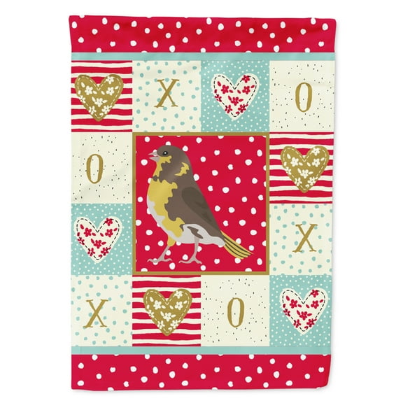 Carolines Treasures CK5508CHF Spanish Canary Love Flag Canvas House Size Large multicolor