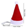 thumbnail image 2 of BNNG Dog Santa Hat PET Christmas Hat Soft Plush Cat Hat Pet Costumes for Small Dog Cat Puppy Christmas Supplies Dog Santa Hat for Dog Christmas Hat, Christmas Party Dress up, 2 of 8