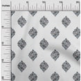 thumbnail image 1 of oneOone Cotton Flex White Fabric Leaves & Flower Floral Dress Material Fabric Print Fabric By The Yards 40 Inches Wide, 1 of 4