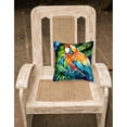 thumbnail image 2 of Carolines Treasures MW1204PW1414 Yo Yo Mama Parrot Canvas Fabric Decorative Pillow  14Hx14W multicolor, 2 of 4