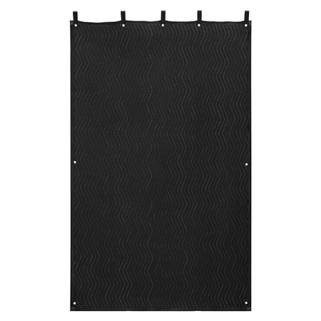 VEVOR Sound Dampening Blankets, Soundproof Curtains with 80 x 48 in, Soundproof Blanket with Grommets, Studio Grommeted Blanket, for Window, Door, Light Blocker, Music Recording, Black