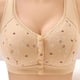 thumbnail image 2 of Gibobby Brasieres Anchos De Espalda Comodos Sujetador grande con hebilla lateral delantera para mujer, ajuste de reunión sin costuras(Caqui,42), 2 of 3
