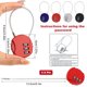 thumbnail image 4 of Candado de cable con combinación de bola Xinma Code, candado colgante de alambre de acero para gimnasio, candado para equipaje, mochila, casco de bicicleta y maletero., 4 of 5