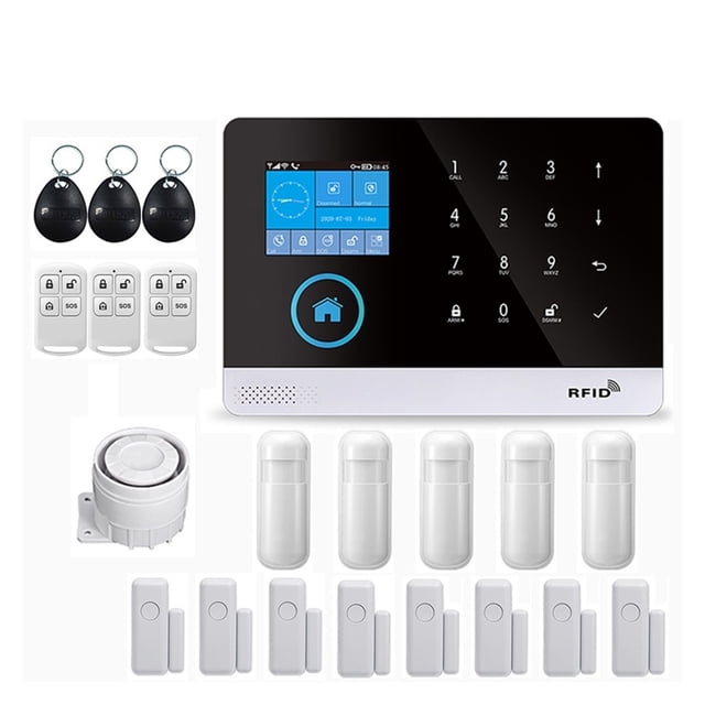 Wireless GSM Home Security Alarm System For Tuya APP With Motion Sensor Detector Compatible ,Easy Installation