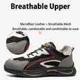 thumbnail image 2 of AUXDIQ Safety Trainers Men Women Steel Toe Cap Trainers Lightweight Work Shoes Comfy Industrial Sneakers Construction Work Boots, 2 of 5