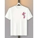 thumbnail image 1 of Men'S Y2K Style Dragon and Cherry Blossom Print T-Shirt, Street Style, Crew Neck, Medium Stretch, Short Sleeve, Regular Length, Pullovers Placket, No Belt, for Weekend Casual, Casual Sporty Tee, 1 of 6