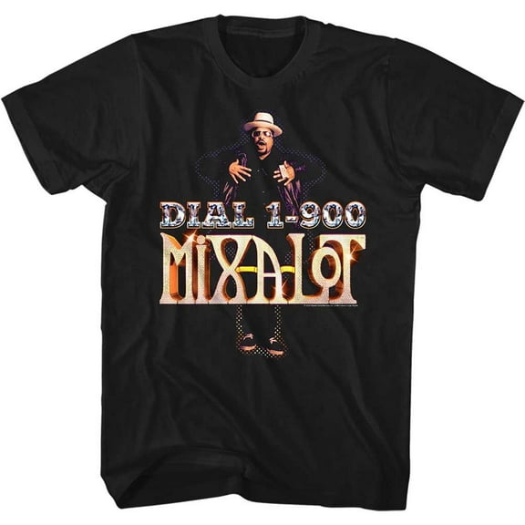 Sir Mix A Lot Bling 1 900 Mixalot Black Adult T-Shirt 3Xlt