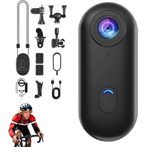 HD Action Camera, Motorcycle Camera, HD Mini Wearable Body Adventure Action Cameras, for Cycling, Pet Walking and Outdoors Activities