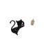 thumbnail image 5 of Reloj de pared con diseño de gato, para guardería, sala de juegos, interior, estatua de , figura católica, acrílico, creativo, para, 5 of 8