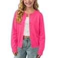 thumbnail image 2 of fatyb Kids Cardigan for Boys Girls Thin School Uniform Long Sleeve Casual Knitted Button down Sweater, 2 of 7