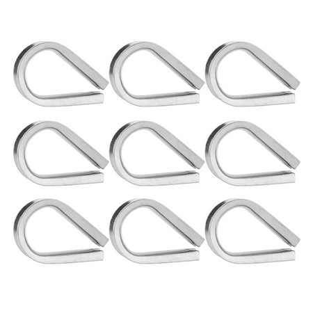 

Frcolor Thimble Rope Wire Steel Stainless Thimbles Cable Clip Rigging 4Mm Heavy Duty Eyelet Clamps Crimping Kit Clamp Loop