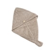 thumbnail image 5 of Unique Bargains 1pc Absorbent Solid Hair Towel for Fast Hair Drying 25.59"x 9.84" Khaki, 5 of 5