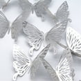 thumbnail image 3 of Safeglitz 3D Hollow Butterfly Wall Stickers, Cardboard Butterfly Wall Decor Stickers,3D Hollow Butterfly Wall Sticker Home Decor Silver, 3 of 4