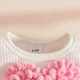 thumbnail image 4 of kpoplk Baby Girl Romper Dress Short Sleeve Floral Lace Ruffle Summer Outfit Infant Toddler Jumpsuit with Headband 0-3-6-12 Months(Pink,9-12 Months), 4 of 8