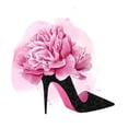 thumbnail image 3 of Popp, Grace 20x20 Black Modern Framed Museum Art Print Titled - Flower Heel II, 3 of 5