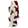 thumbnail image 3 of 16" Traditional Standing Santa Claus Christmas Figure with Name List and Gift Bag, 3 of 5