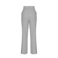 thumbnail image 4 of Moxiu Ribbed Knit 2 Piece Set for Women - Long Sleeve V Neck Pullover Sweater Top & Wide Leg Pants Sweatsuit Outfits Gray,XXL, 4 of 9