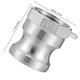 thumbnail image 2 of HAMPPLIES 1Ud Adaptador De Manguera En Acero Inoxidable Con Cam Y Plateado, 2 of 7