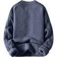 thumbnail image 5 of FUNING Oversized Sweater 90s Vintage Cable Knit Long Sleeve Women Woven Heavy Crewneck Pullover, 5 of 6