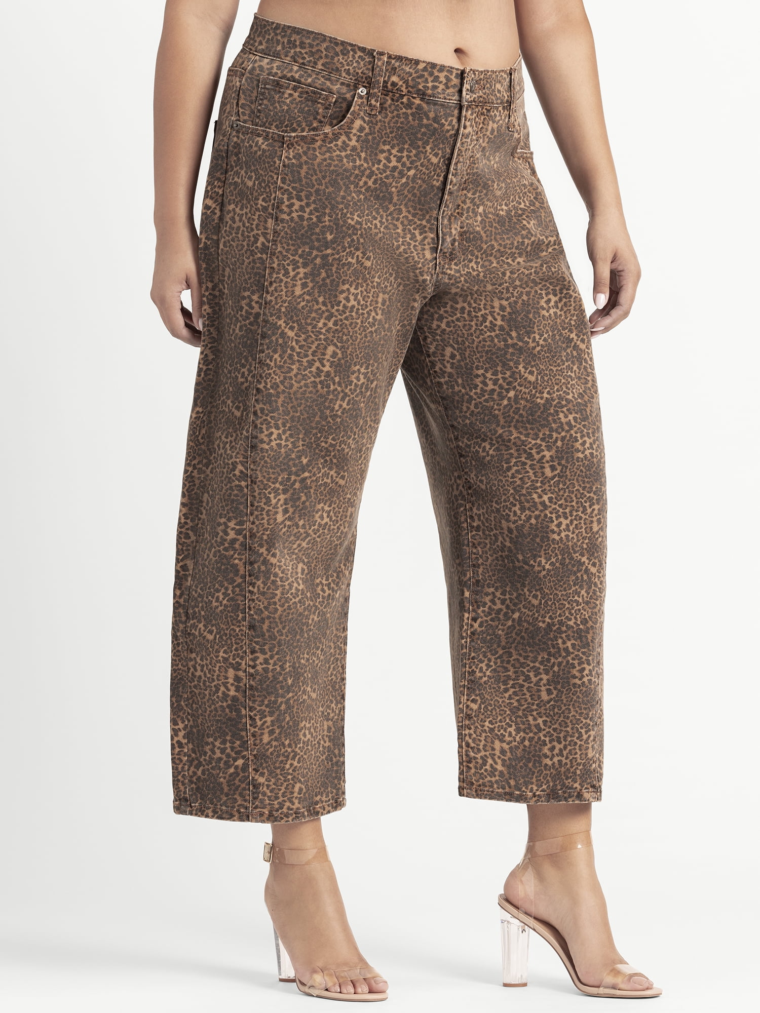 Jessica Simpson Women's and Women's Plus Myrtle Barrel Leg Jeans, Sizes 2-24W