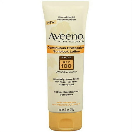 Johnson & Johnson Aveeno Active Naturals Sunblock Lotion, 3 oz