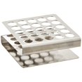 thumbnail image 1 of Globe Scientific 457100 Stainless Steel "Z" Shape Tube Rack, 12/13mm Tubes, 25-Place, 1 of 3