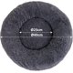 thumbnail image 1 of Tal Cesta redonda para perros Cojín para gatos Cesta para donas 40 cm Transparente (gris oscuro) ZefeiWu 8390615842631, 1 of 1