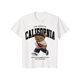 thumbnail image 1 of Women's Fashion Round Neck Short Sleeved T-Shirt Trendy Summer Street Style Wear Cartoon Bear and Letter Print Tee, 1 of 6