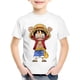 thumbnail image 4 of Camisetas de algodón con estampado de anime para niños pequeños, camisetas infantiles de Luffy, camisetas de manga corta de verano para niños y niñas, camisetas divertidas, ropa para bebés, 4 of 5