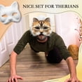 thumbnail image 3 of Therian Mask, kit de bricolaje, máscara Seenelling Blank para gatos con tela de fieltro, 3 of 6