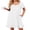 White, variant on Ekouaer Nightgowns for Women Lace Trim Sleep Shirts Short Sleeve Night Shirts With Pockets Night Gown Ruffled Sleep Dress