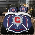 thumbnail image 1 of Chicago Fire Soccer Club Bedding Set Duvet Cover Without Filler, 1 of 6