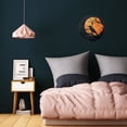thumbnail image 5 of Round Wall Clock A Crow In Front Of A Full Orange Moon Printed Decorative & Creative Dual-Purpose Clocks Battery Operated For Home/Office/Classroom/School Clock, 5 of 7