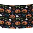 thumbnail image 3 of Halloween Pumpkin Tapestry 80x60 Inche Wall Hanging Tapestry Wall Art Hanging Tapestries Bedroom Living Dorm Room Wall Decor Fabric Home Decor Gifts, 3 of 7