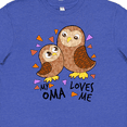 thumbnail image 4 of Inktastic My Oma Loves Me- cute owl family Youth T-Shirt, 4 of 5