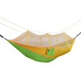 thumbnail image 1 of Portable Double Swing Hammock Nylon Bed With Mosquito Net For Campinghiking, 1 of 5