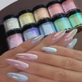 thumbnail image 2 of Brillo de neón holográfico Multicolor, pigmento en polvo para uñas Aurora, músculo de hielo, frotamiento fino de cromo, decoración de esmalte de espejo, 2 of 4