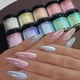 thumbnail image 2 of Brillo de neón holográfico Multicolor, pigmento en polvo para uñas Aurora, músculo de hielo, frotamiento fino de cromo, decoración de esmalte de espejo, 2 of 4