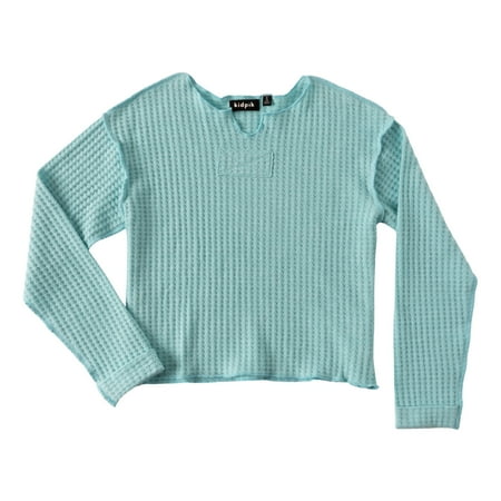 

KIDPIK Girls Long Sleeve Thermal Notch Neck T- Shirt Size: 12 Months - XXL (16)