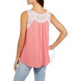 thumbnail image 2 of Women's Swing Tank With Lace Yoke Trim, 2 of 2