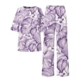 thumbnail image 4 of Summer Outfits For Women 2 Cotton Linen Set Oversized T Shirts Straight Leg Pant Plus Size Tracksuit, 4 of 5