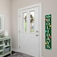 thumbnail image 5 of My Word! Happy Holidays Multicolor Ornaments Christmas Holiday Porch Board Welcome Sign & Porch Leaner for Front Porch Deck Patio or Wall Indoor Outdoor Farmhouse Rustic Vertical Home Decor 8"x46.5", 5 of 5