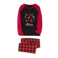 thumbnail image 2 of Yievot Family Christmas Pajamas Matching Sets PJ's Sleepwear Christmas Trees Printed Shirts and Plaid Pants Festival Party Sleepwear with Pockets, 2 of 3