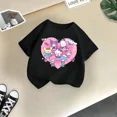 thumbnail image 3 of Camiseta de algodón de verano para niños de Kulomi, divertida camiseta de dibujos animados de Sanrio para niño y niña, camiseta informal de moda para bebé, ropa para niño, 3 of 5