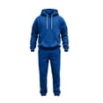 thumbnail image 4 of Zynoxe Sweatsuits Men 2 Piece Outfit Streetwear Drawstring Pullover Sweatshirt and Striped Jogger Pants Fall Clothes Fashion Soft Lounge Sets with Pockets, 4 of 9