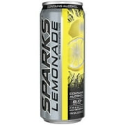 Angle View: Sparks Lemonade Premium Malt Beverage, 24 oz