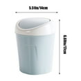 thumbnail image 3 of Mini Desktop Trash Can with Lid - Home & Kitchen Desk Organizer, Slim Design, Double Bucket System, Hidden Garbage Bag, Easy Clean, Blue, 6.7x5.3x3.15in, 3 of 6