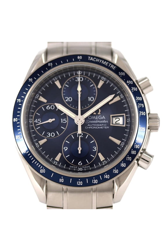 Pre-Owned Omega Speedmaster Date 3212.80 Stainless Steel Automatic Watch