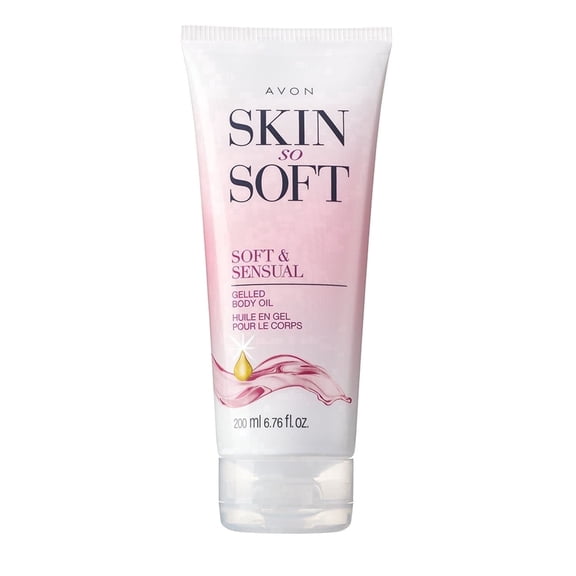 Avon Skin So Soft Daily Use Body Oil Gel with Argan Oil, Spicy Floral Scent, 6.7 fl oz