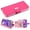 Hot Pink / Pink, variant on MyJacket Wallet Xtra Series for Apple iPhone 12 mini (5.4) - Teal Green / Dark Blue